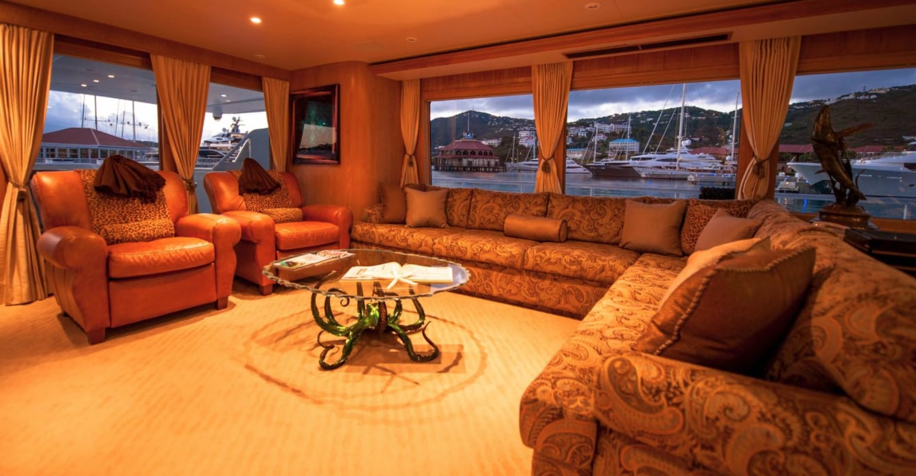 Salon - St. Thomas Mega Yacht Charter