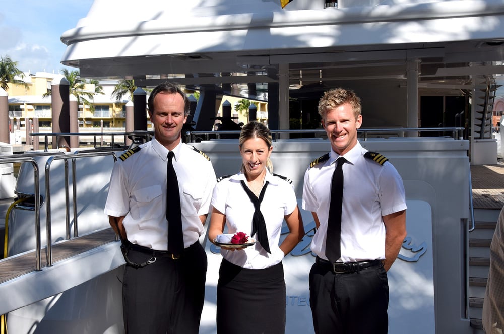 Rhino Superyacht Charter Crew at your service
