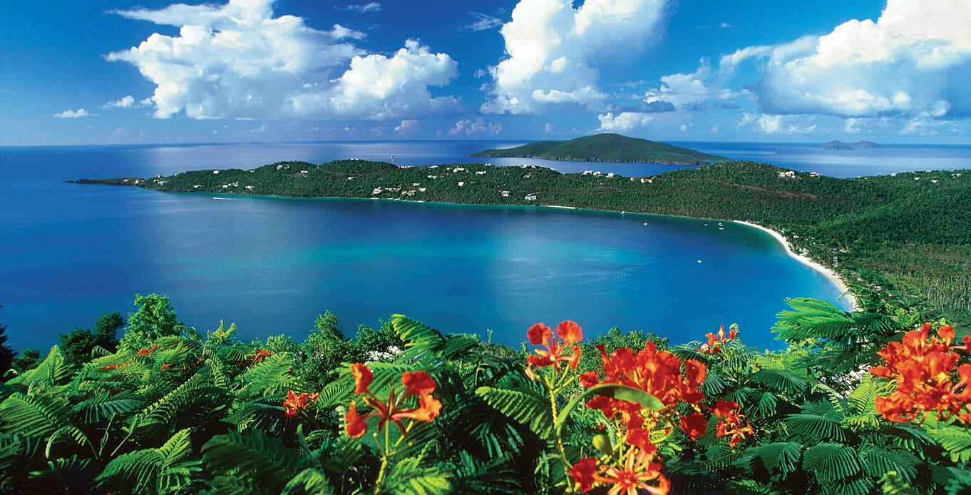 View of St. John Bay on a Yacht Charter