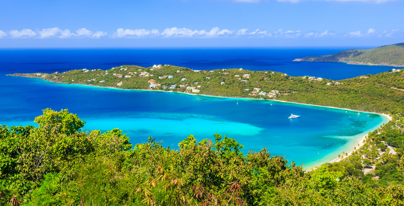 St. Thomas Motor Yacht Charter at Magen's Bay