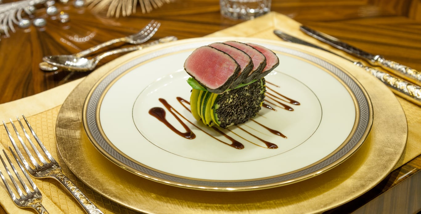 SAVOR Delectable Meals gourmet cuisine on a superyacht