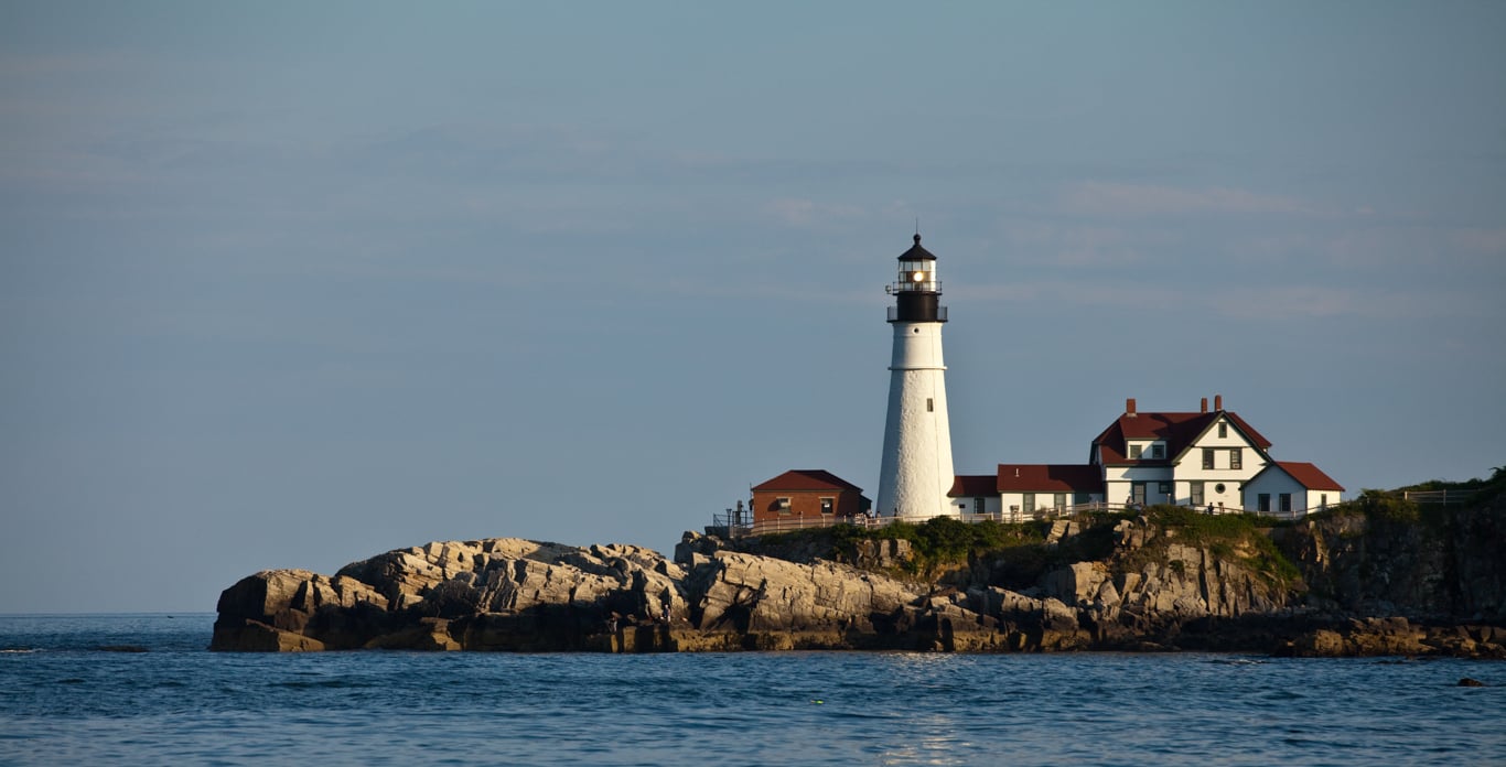 Maine lighthouse - best place to sail