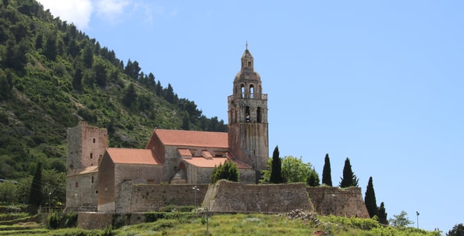 church on Croatia countryside