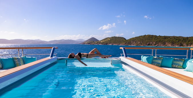 jacuzzi on superyacht