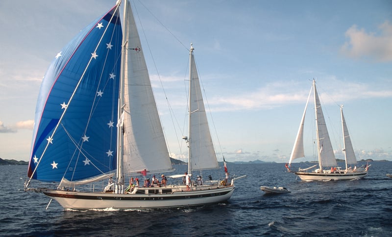 Tandem Sailing Yacht in the Grenadines