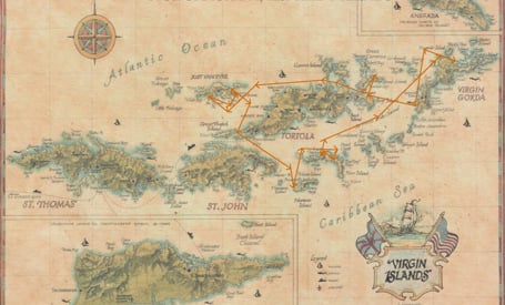 Virgin Islands map Groups Sample Itinerary