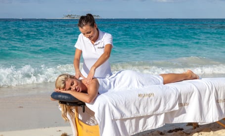 massage on beach