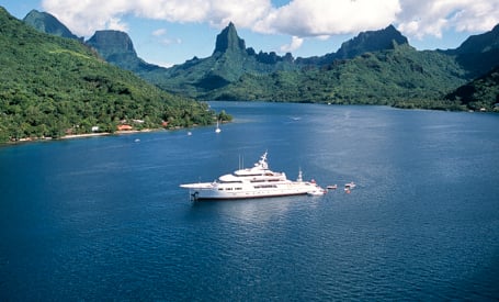 megayacht in French Polynesia