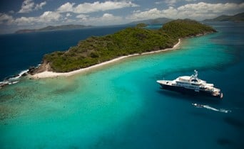 Superyacht charter anchored in U.S. Virgin Islands