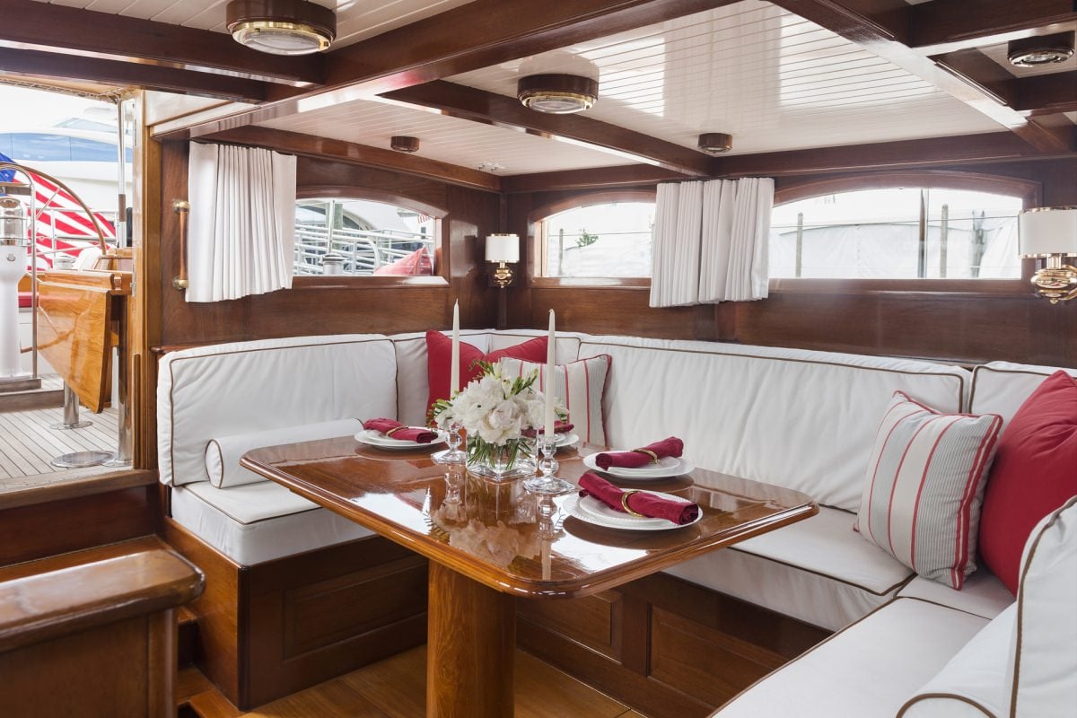 Sailing Yacht 'NORTHERN STAR' Salon, 6 PAX, 2 Crew, 76.00 Ft, 23.00 Meters, Built 1993, Hinckley, Refit Year 2025 /2024 September - Rockland Maine to include full paint of topsides, bottom soda blasted and painted, rig out, inspected and updated. Plus man