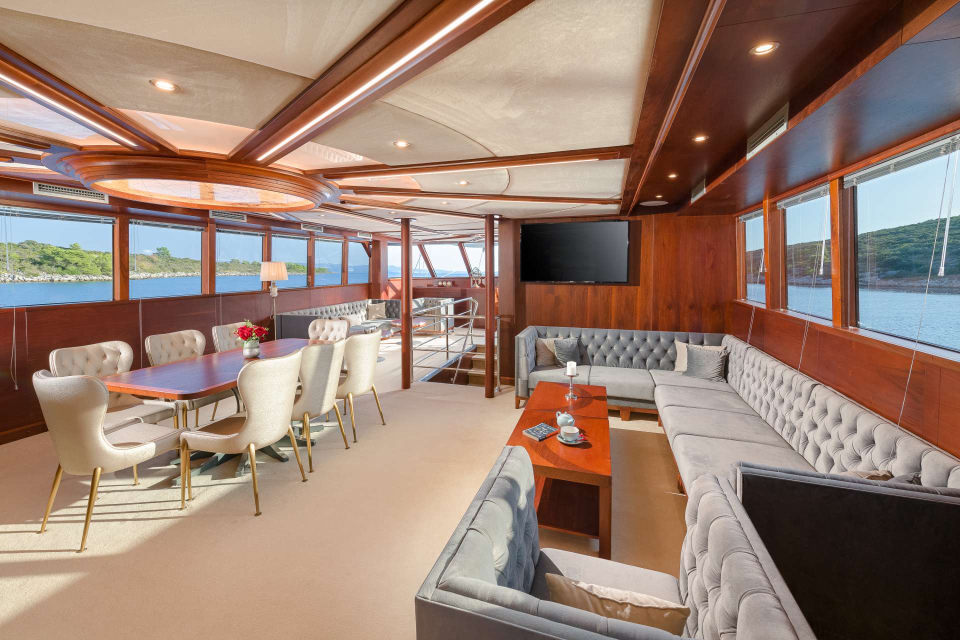 Motor Sailing Yacht 'LADY GITA' Salon, 12 PAX, 9 Crew, 161.00 Ft, 49.00 Meters, Built 2019, Custom