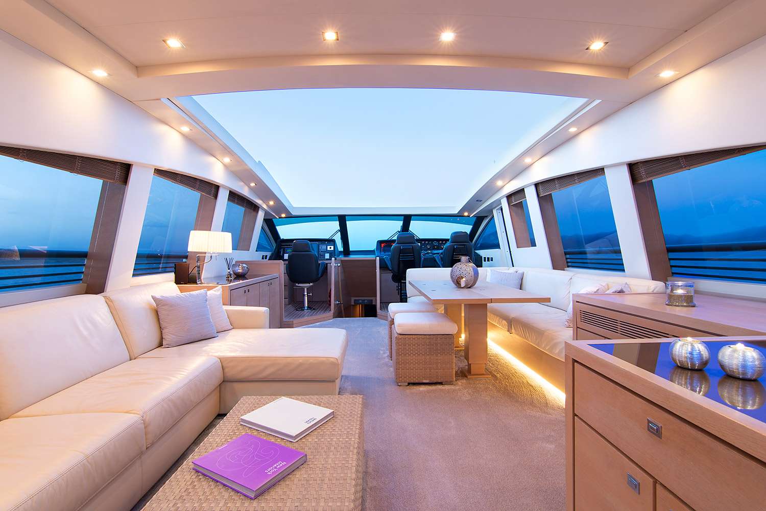 Motor Yacht 'SUN ANEMOS' Salon - Open Hard Top, 9 PAX, 4 Crew, 94.00 Ft, 28.00 Meters, Built 2009, Couach, Refit Year 2018