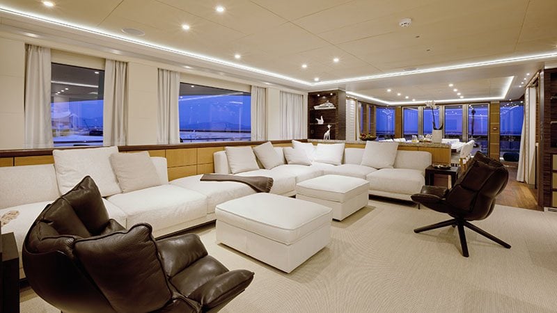 Catamaran Yacht 'QUARANTA' Main Salon, 12 PAX, 6 Crew, 111.00 Ft, 34.00 Meters, Built 2013, Curvelle