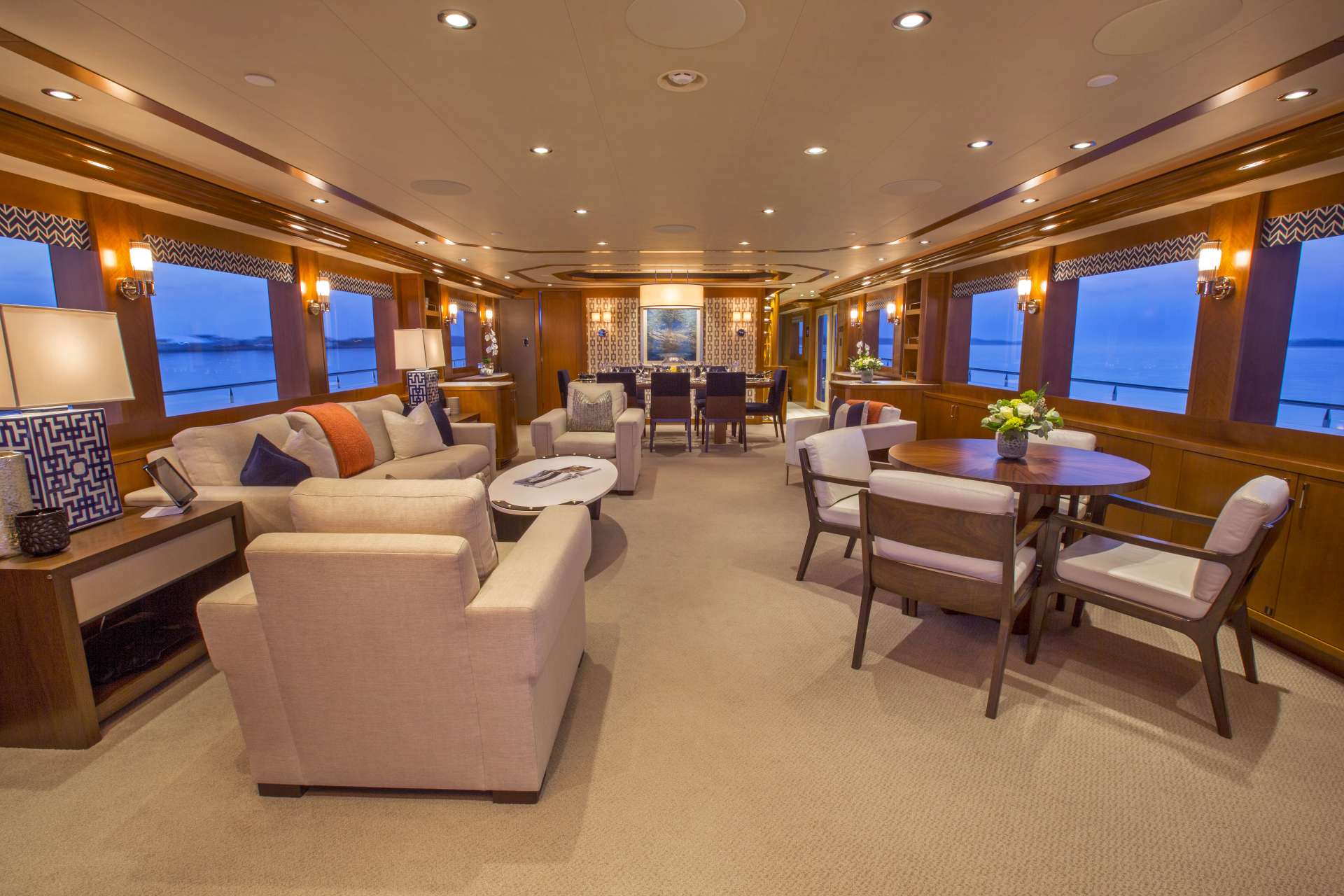 Motor Yacht 'FAR NIENTE' Main Salon, 10 PAX, 7 Crew, 130.00 Ft, 39.00 Meters, Built 2014, Westport, Refit Year Annually