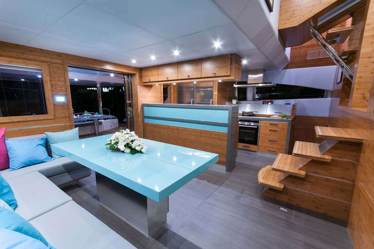 Catamaran Yacht 'SKYLARK' Main Salon, 8 PAX, 3 Crew, 70.00 Ft, 21.00 Meters, Built 2012, Sunreef Yachts