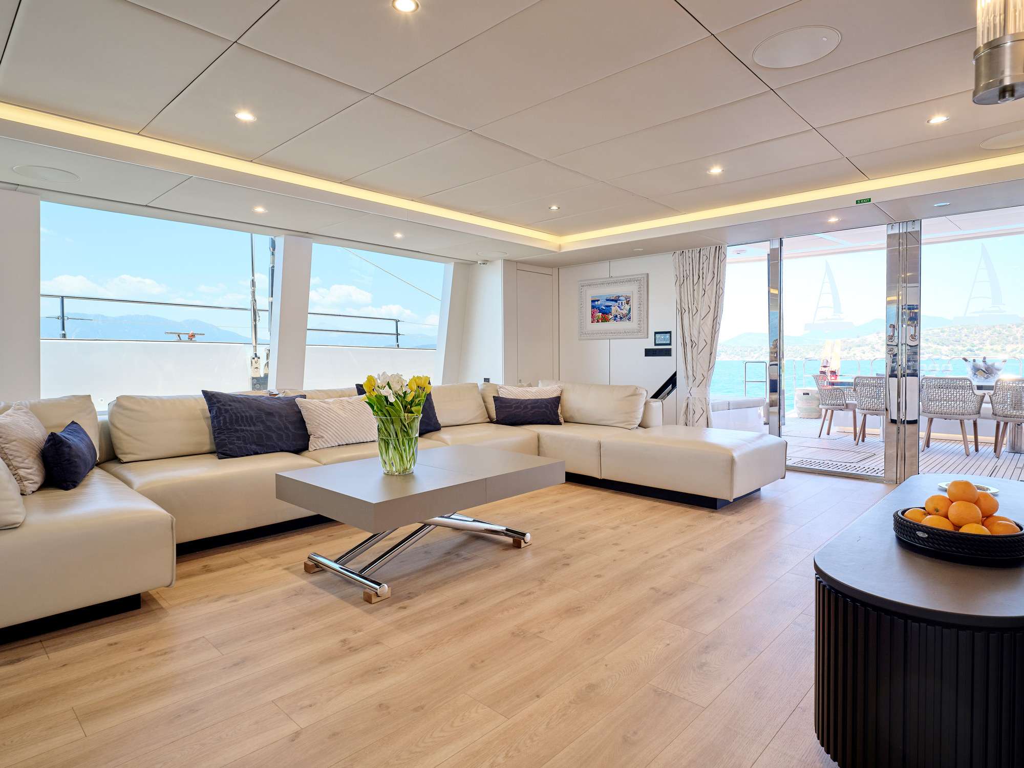 Catamaran Yacht 'GENNY' Main saloon, 10 PAX, 6 Crew, 80.00 Ft, 24.00 Meters, Built 2021, Sunreef Yachts