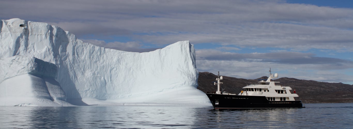 Chartering near icebergs in Greenland