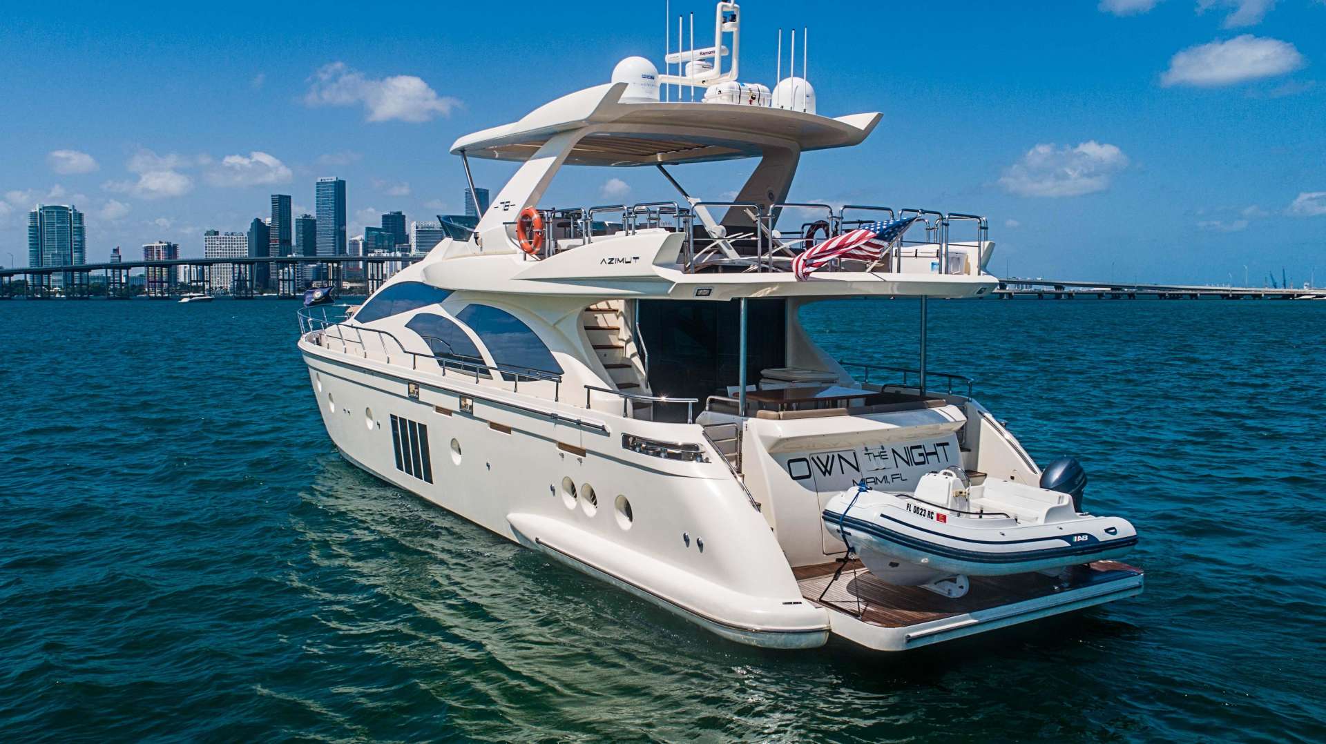 Motor Yacht 'OWN THE NIGHT', 10 PAX, 78.00 Ft, 23.00 Meters, Built 2012, Azimut