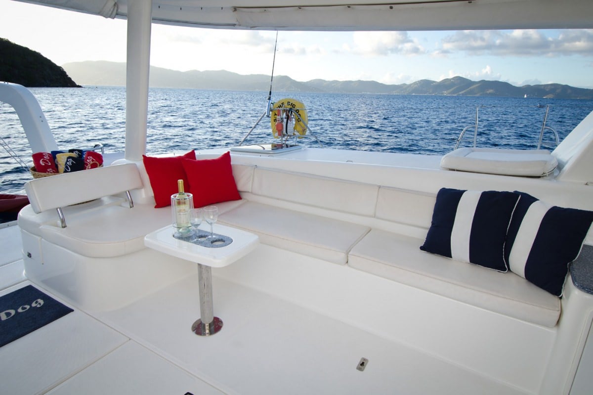 Catamaran Yacht 'THE BIG DOG' Spacious aft deck, 8 PAX, 2 Crew, 62.00 Ft, 18.00 Meters, Built 2002, Leopard, Refit Year 2018