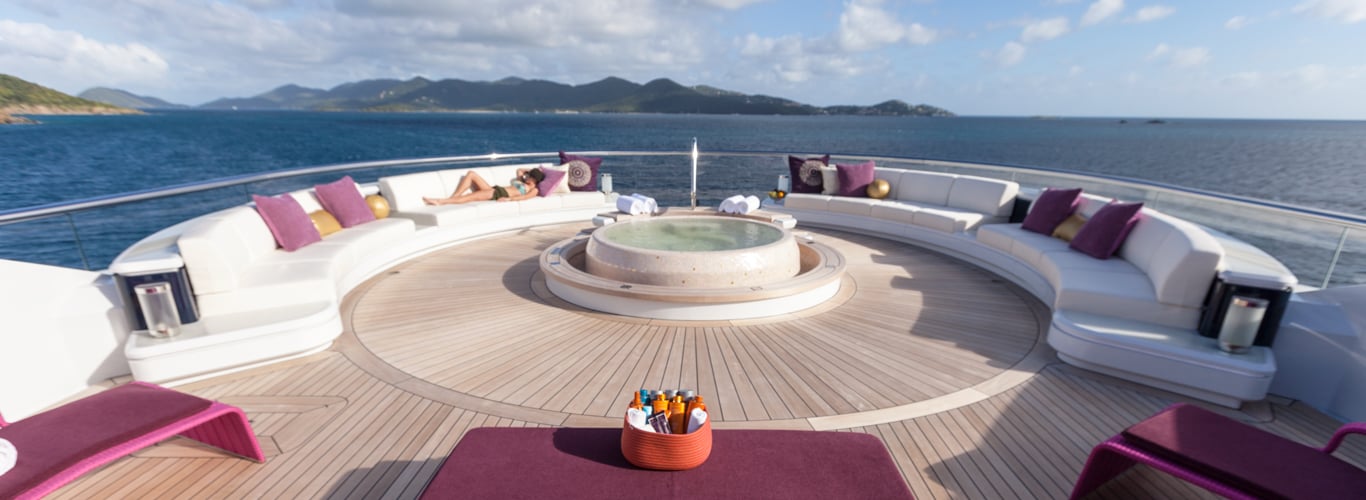 Jacuzzi on a superyacht