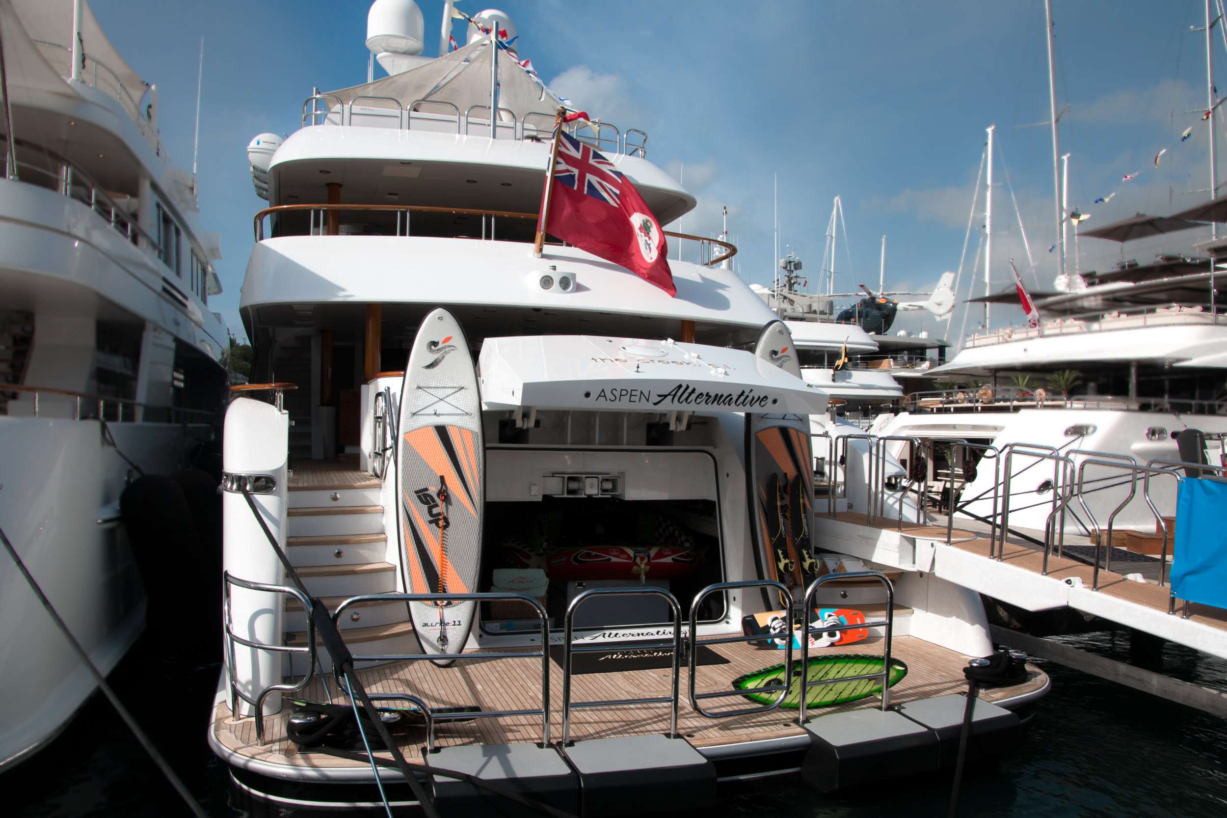 Motor Yacht 'ASPEN ALTERNATIVE' Water Toys, 10 PAX, 9 Crew, 164.00 Ft, 50.00 Meters, Built 2010, Trinity Yachts, Refit Year 2022