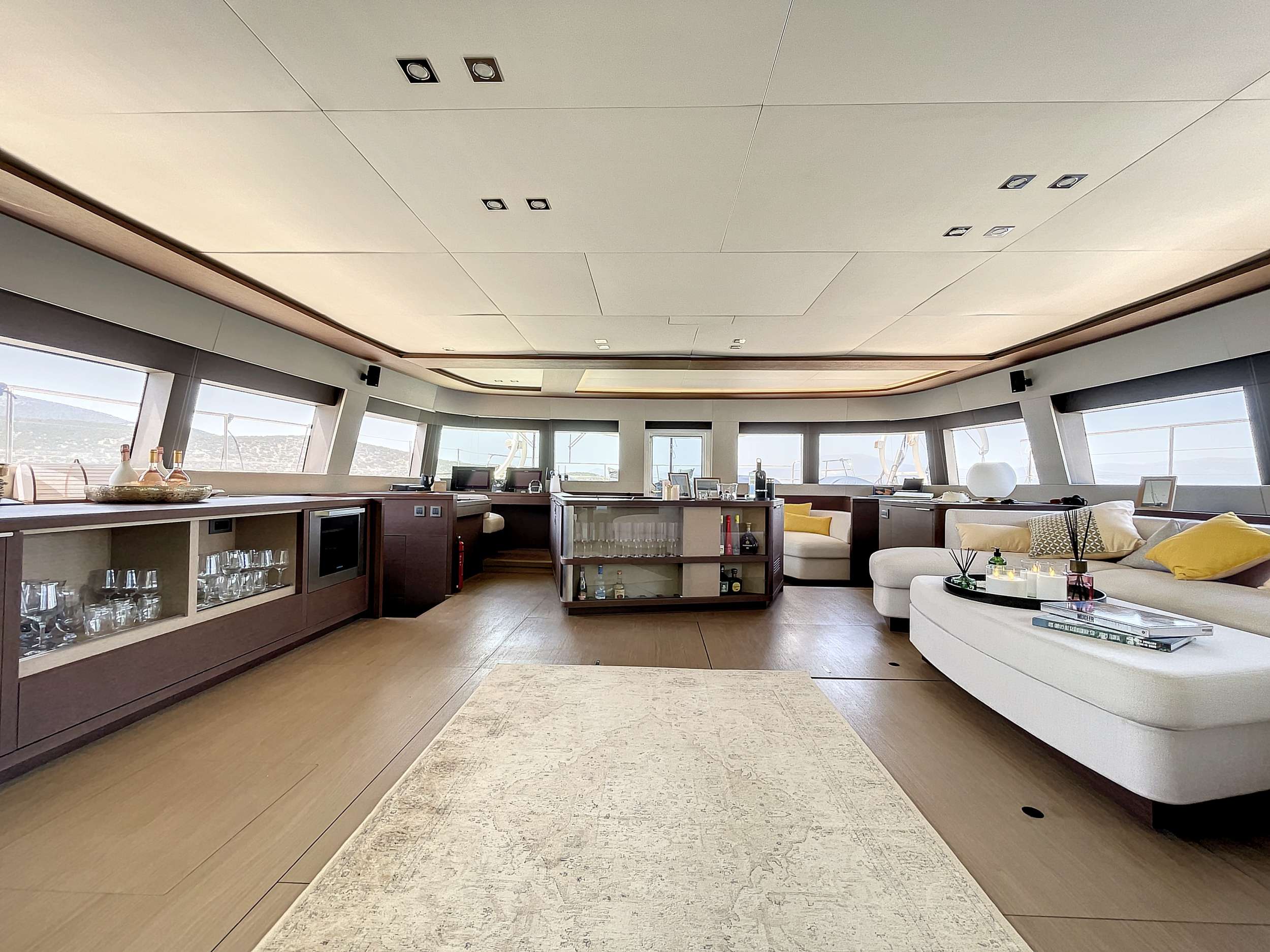 Motor Yacht 'CRAZY HORSE' Main saloon, 10 PAX, 5 Crew, 78.00 Ft, 23.00 Meters, Built 2019, Lagoon, Refit Year 2023
