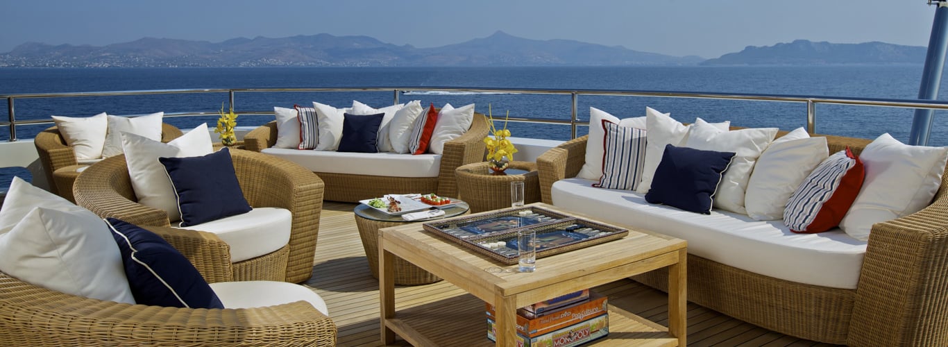 yacht anchored off of cannes film festival