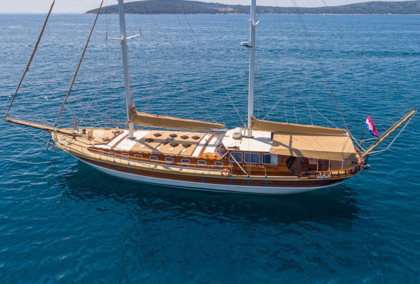 Motor Sailing Yacht 'ANGELICA', 10 PAX, 4 Crew, 98.00 Ft, 30.00 Meters, Built 2000, Custom, Refit Year 2025