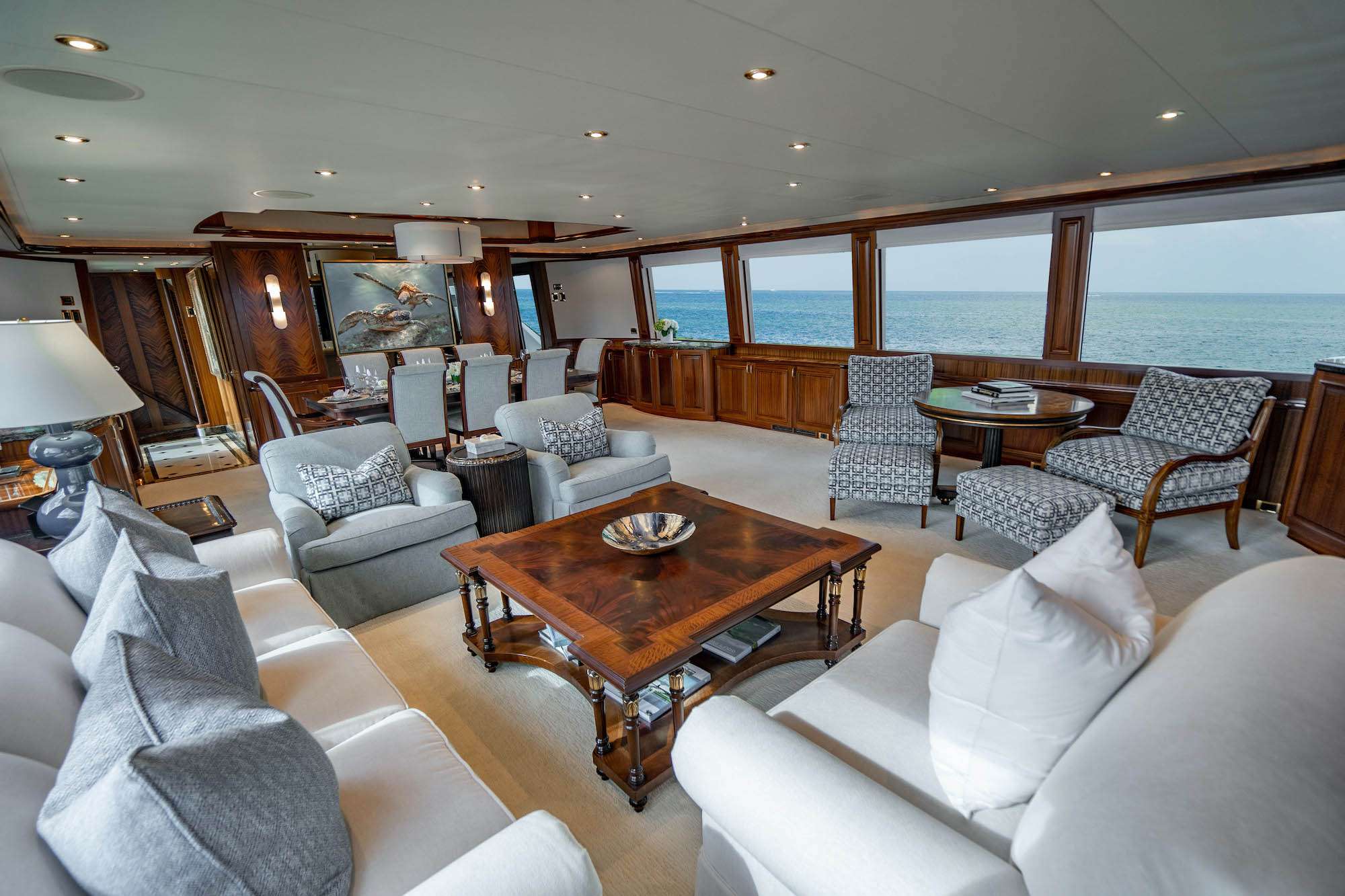 Motor Yacht 'NOW OR NEVER' Main Salon, 8 PAX, 5 Crew, 112.00 Ft, 34.00 Meters, Built 2010, Westport, Refit Year 2020
