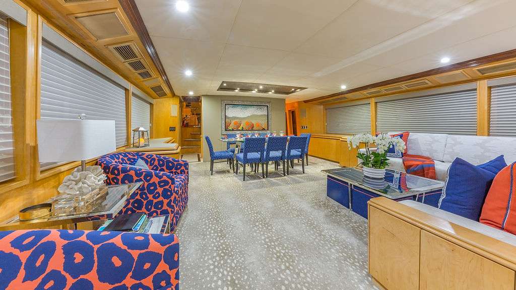 Motor Yacht 'ALEXANDRA JANE' Main Salon, 10 PAX, 4 Crew, 110.00 Ft, 33.00 Meters, Built 1995, Broward, Refit Year 2019