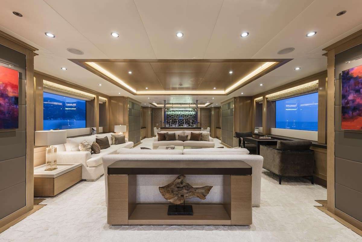 Motor Yacht 'AUDACES' Main Salon, 11 PAX, 9 Crew, 147.00 Ft, 44.00 Meters, Built 2014, T.B.A, Refit Year 2022