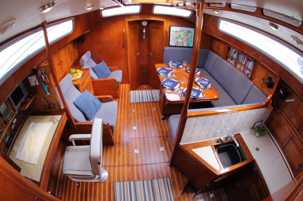 Sailing Yacht 'EMILY MORGAN' Saloon, 8 PAX, 2 Crew, 57.00 Ft, 17.00 Meters, Built 1982, Bowman, Refit Year 2019