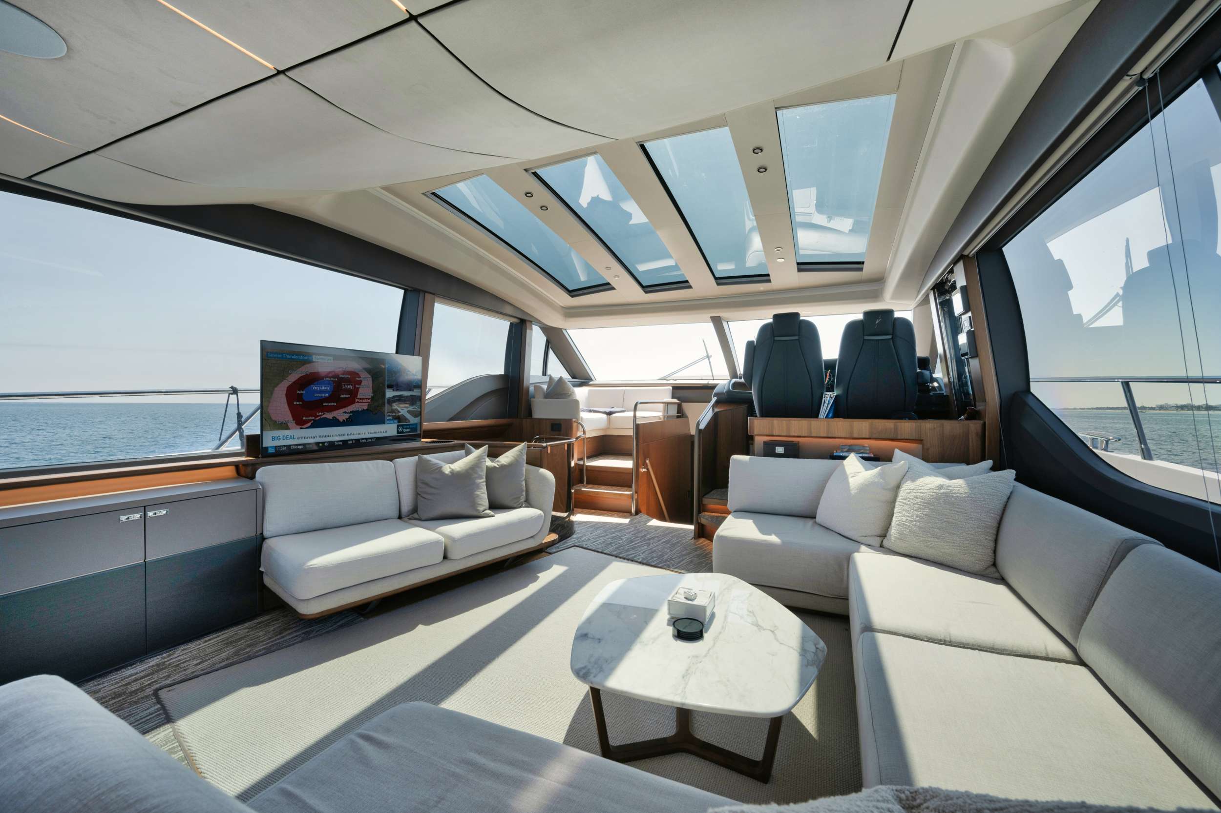 Motor Yacht 'HOOKED HER' Salon, 6 PAX, 78.00 Ft, 23.00 Meters, Built 2020, Princess, UK