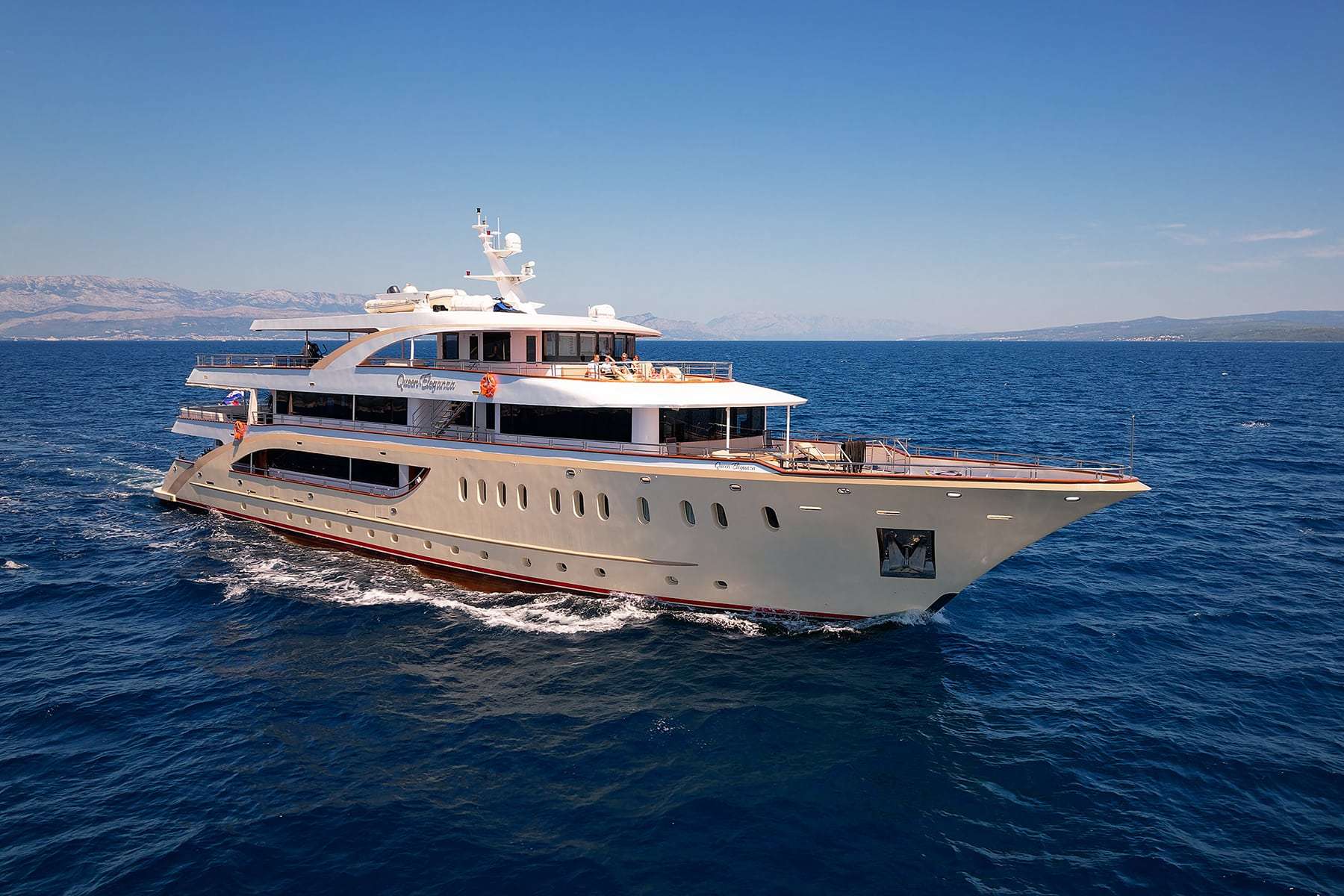 Motor Yacht 'QUEEN ELEGANZA' QUUEN ELEGANZA - Cruising, 34 PAX, 10 Crew, 160.00 Ft, 49.00 Meters, Built 2018, Custom