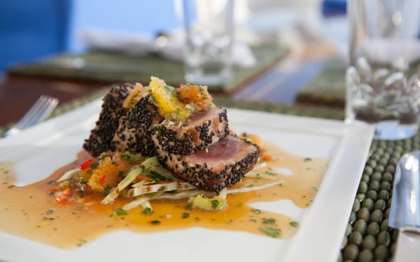 charter yacht cuisine
