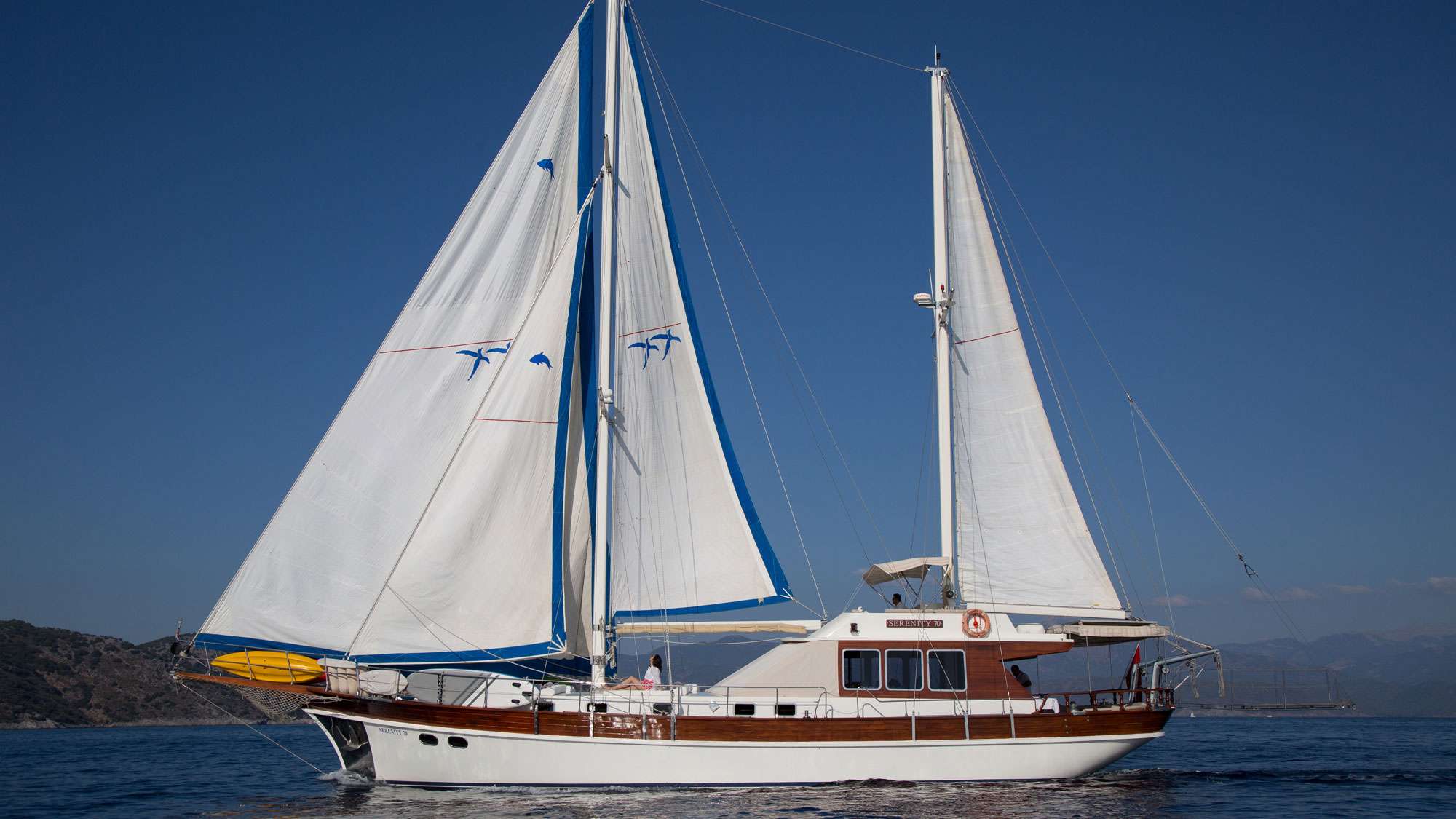 Motor Sailing Yacht 'SERENITY 70' Sailing, 6 PAX, 3 Crew, 67.00 Ft, 20.00 Meters, Built 1997, MURAL SHIPYARDS, Refit Year 2019