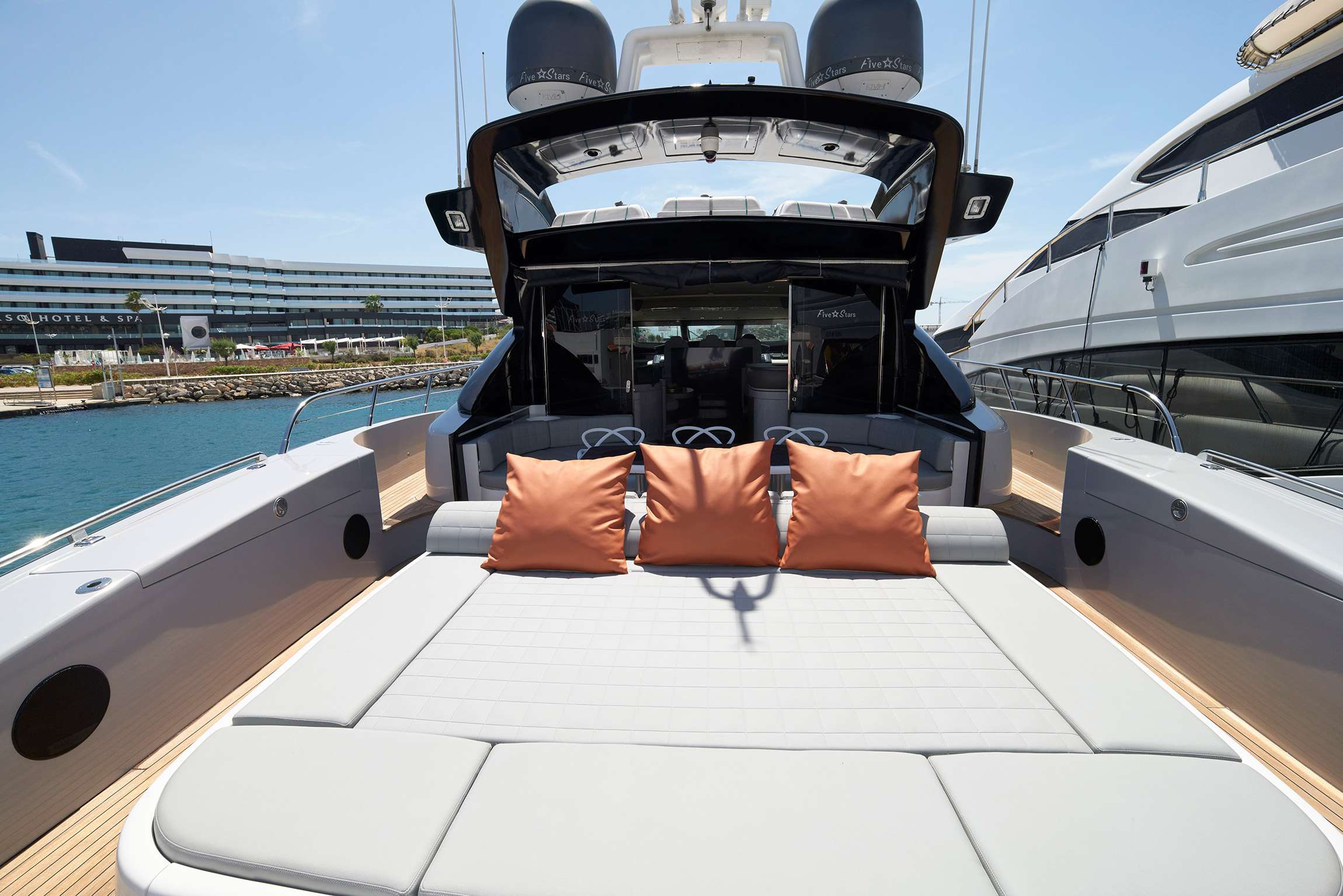 Motor Yacht 'FIVE STARS', 9 PAX, 92.00 Ft, 28.00 Meters, Built 2005, Mangusta, Refit Year 2019