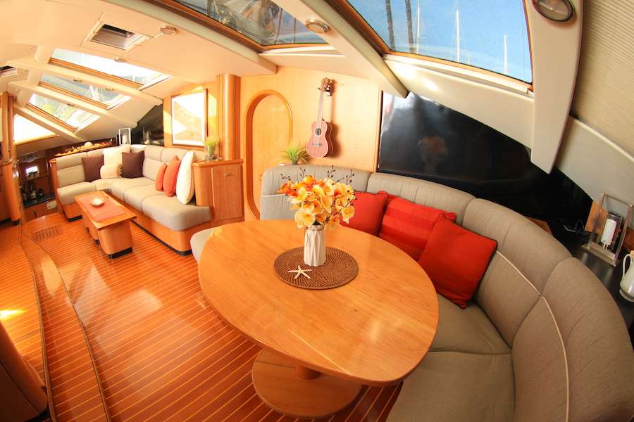 Catamaran Yacht 'LOLALITA' The huge saloon!, 8 PAX, 3 Crew, 65.00 Ft, 19.00 Meters, Built 1996, Jeantot/Privilege, Refit Year 2019