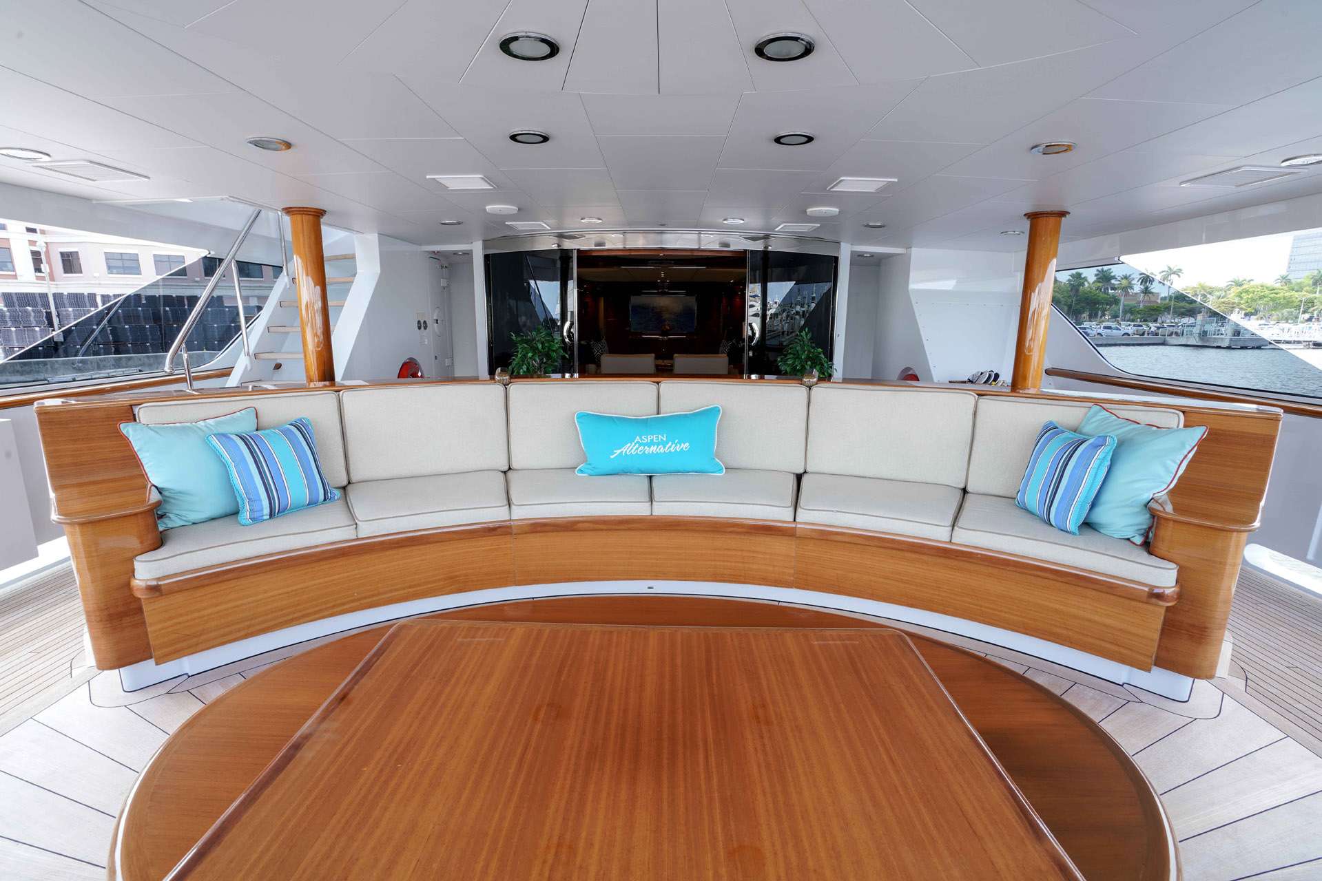 Motor Yacht 'ASPEN ALTERNATIVE' Aft Deck, 10 PAX, 9 Crew, 164.00 Ft, 50.00 Meters, Built 2010, Trinity Yachts, Refit Year 2022