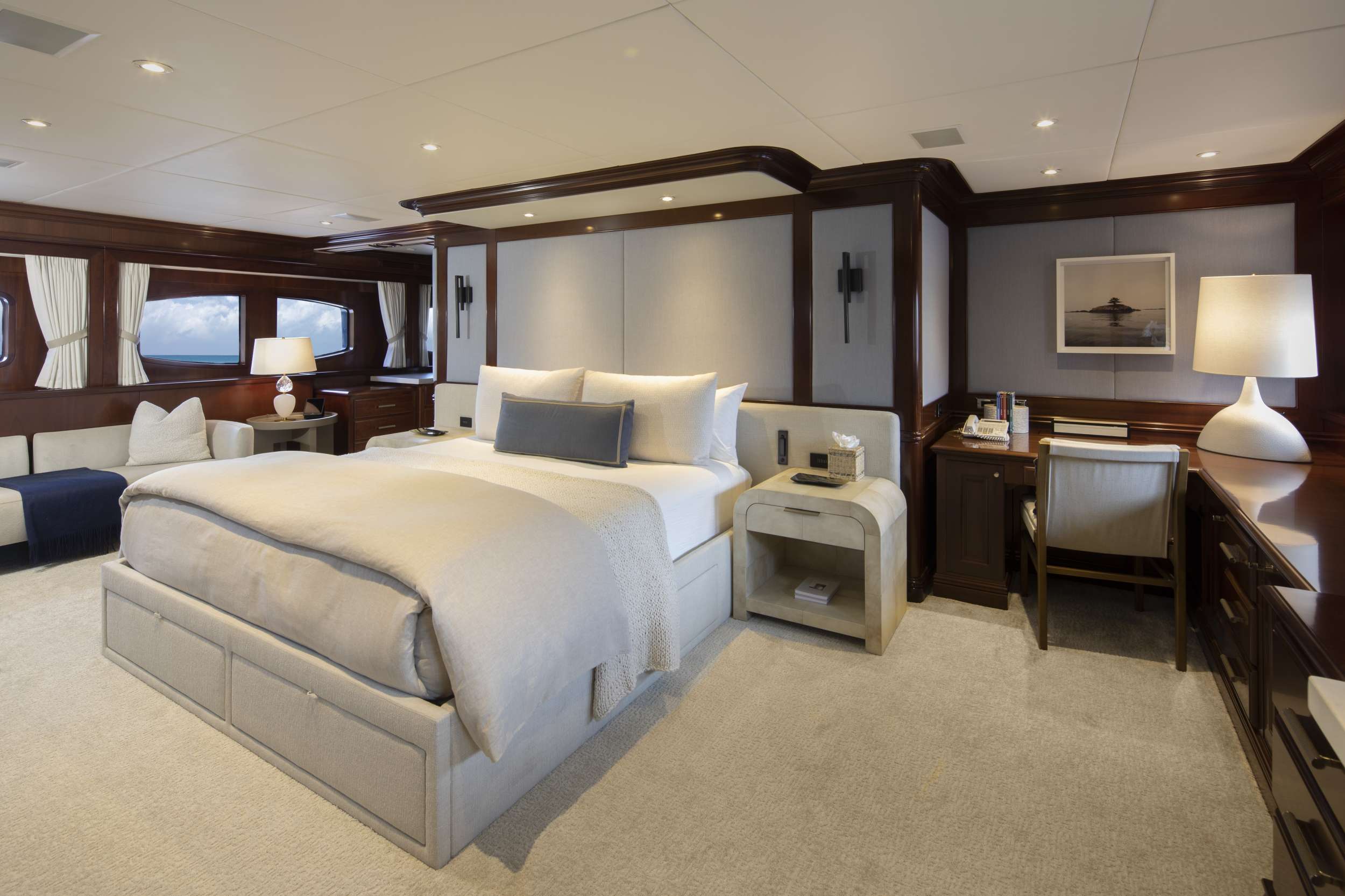 Motor Yacht 'SECOND LOVE' Master Stateroom, 12 PAX, 10 Crew, 146.00 Ft, 44.00 Meters, Built 2004, Trinity, Refit Year 2021
