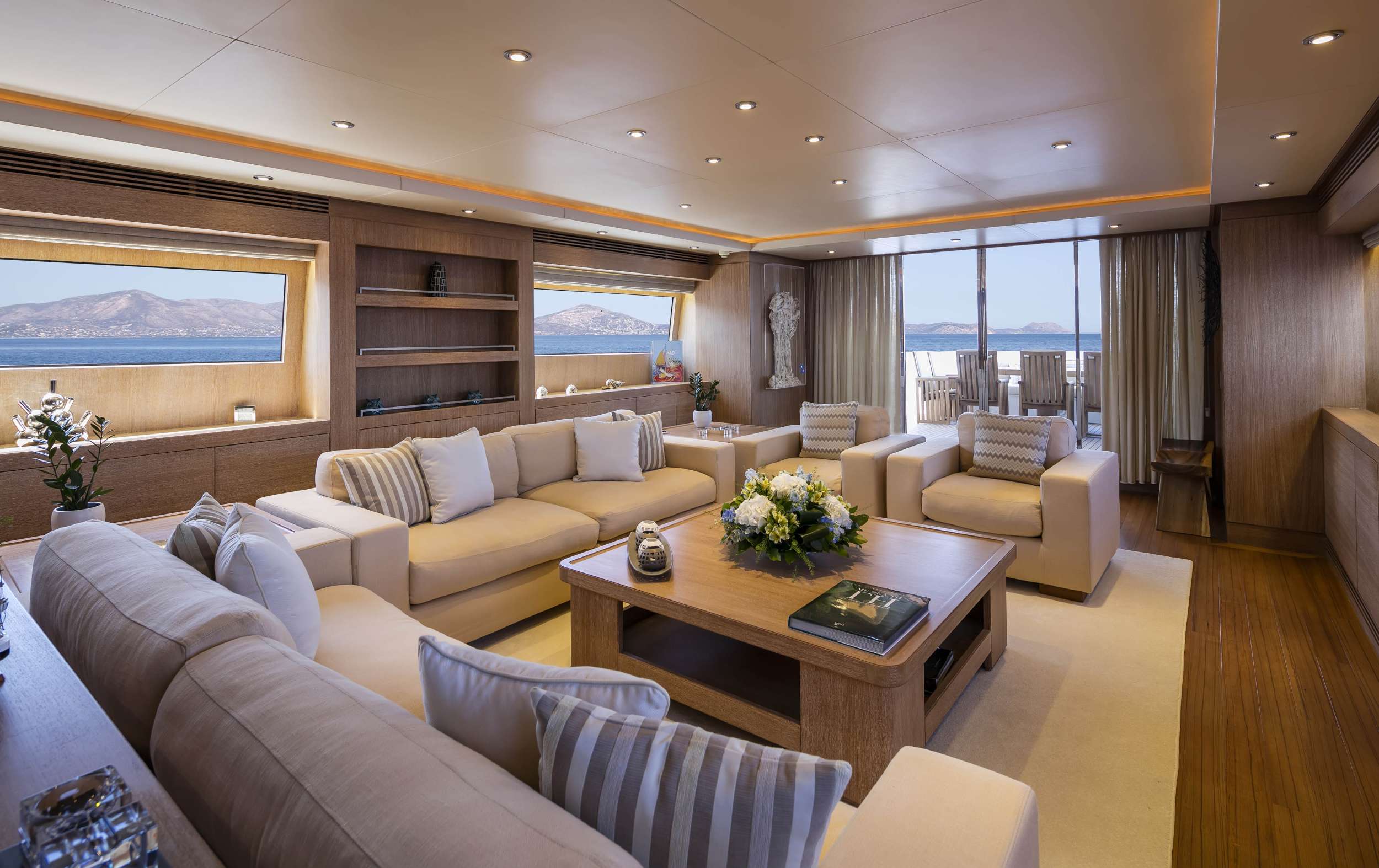 Motor Yacht 'ALEXIA' Main Salon, 10 PAX, 6 Crew, 110.00 Ft, 33.00 Meters, Built 2006, Cantieri di Pisa, Italy, Refit Year 2017