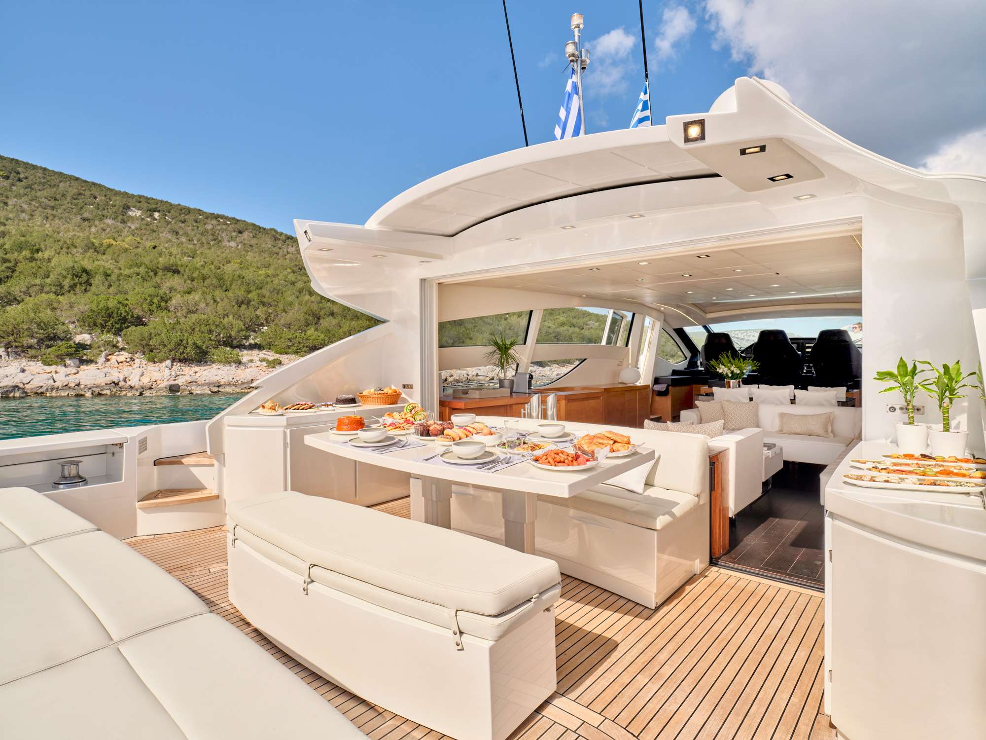 Motor Yacht 'FOR EVER' Aft deck, 8 PAX, 4 Crew, 80.00 Ft, 24.00 Meters, Built 2008, Pershing, Refit Year 2023