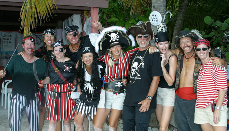 Pirates Theme Party on a Corporate yacht charter
