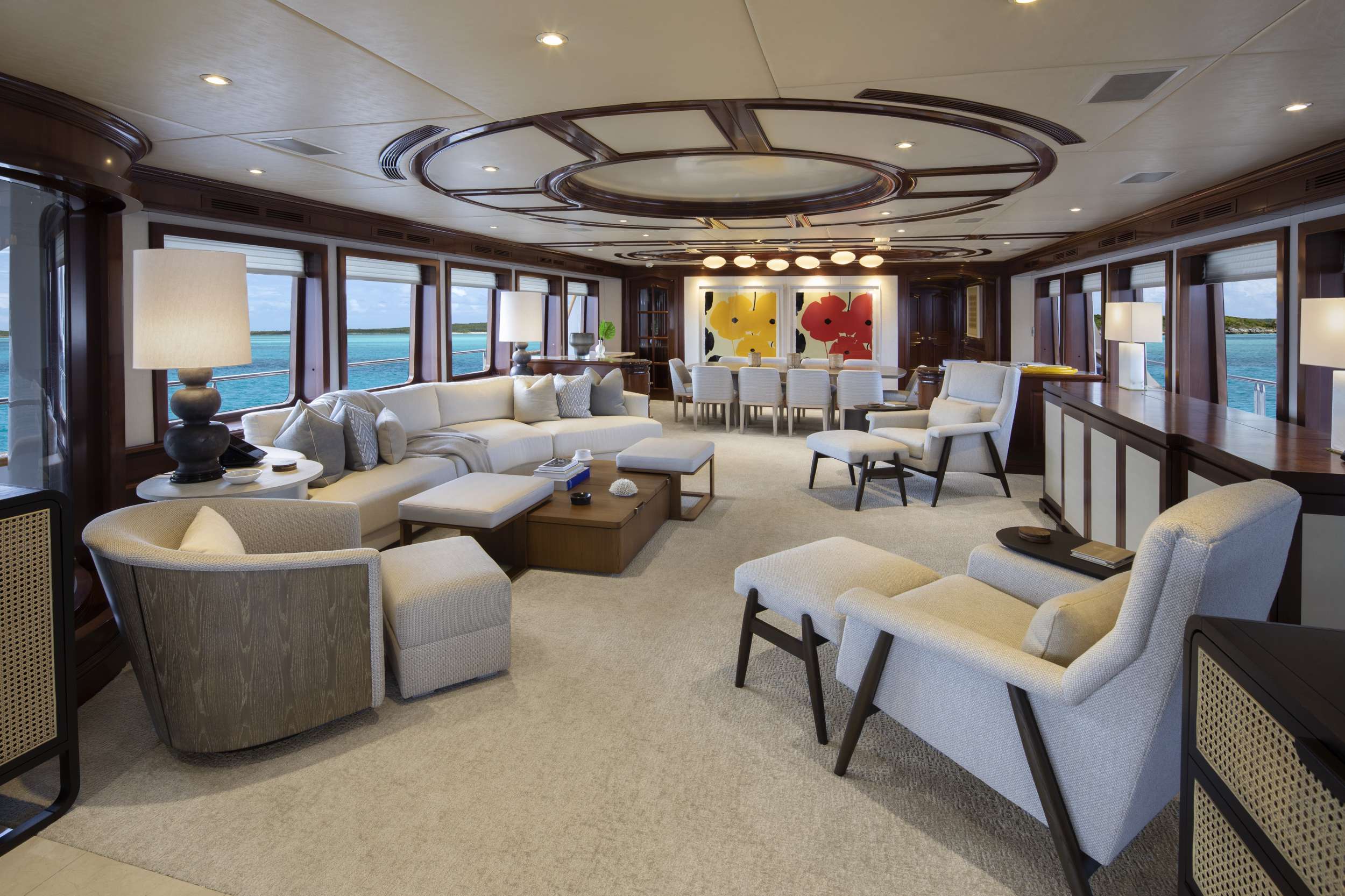 Motor Yacht 'SECOND LOVE' Main Salon, 12 PAX, 10 Crew, 146.00 Ft, 44.00 Meters, Built 2004, Trinity, Refit Year 2021