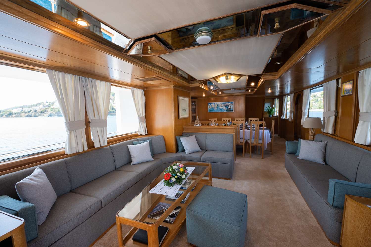 Motor Yacht 'ELENA' Main Salon, 13 PAX, 5 Crew, 100.00 Ft, 30.00 Meters, Built 1992, Perama, Greece, Refit Year 2008/2016/2023
