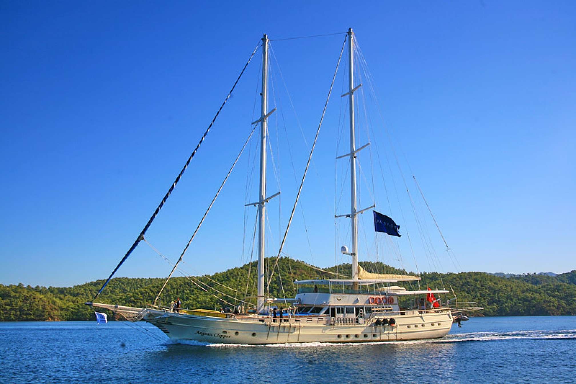 Motor Sailing Yacht 'AEGEAN CLIPPER', 22 PAX, 6 Crew, 134.00 Ft, 41.00 Meters, Built 1998, Custom, Refit Year 2019