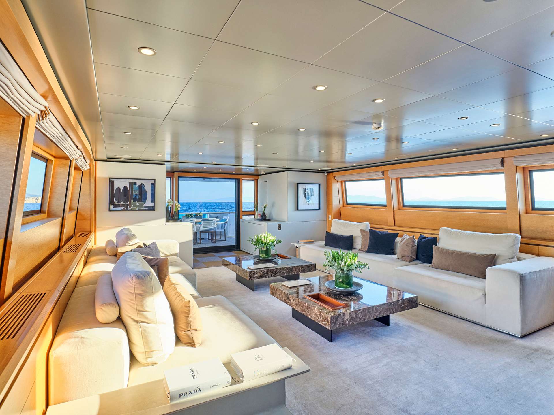Motor Yacht 'LOANA' Main Salon, 12 PAX, 7 Crew, 114.00 Ft, 34.00 Meters, Built 2009, Baglietto, Refit Year 2022