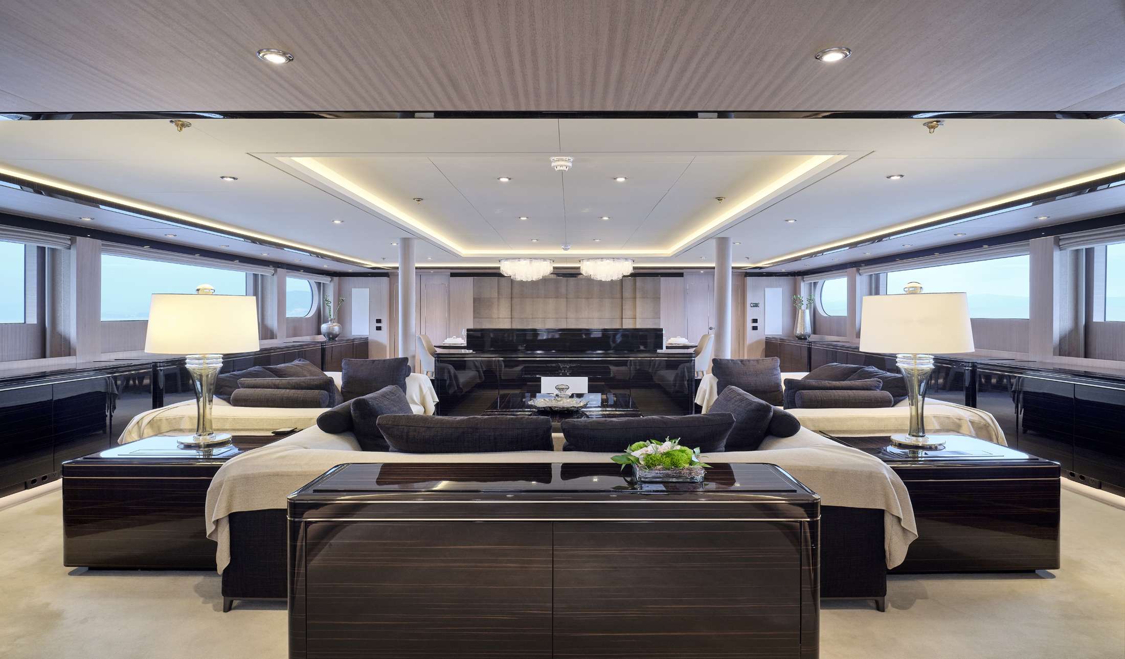 Motor Yacht 'INVADER' Main Salon, 12 PAX, 12 Crew, 164.00 Ft, 50.00 Meters, Built 2000, Codecasa, Refit Year 2019