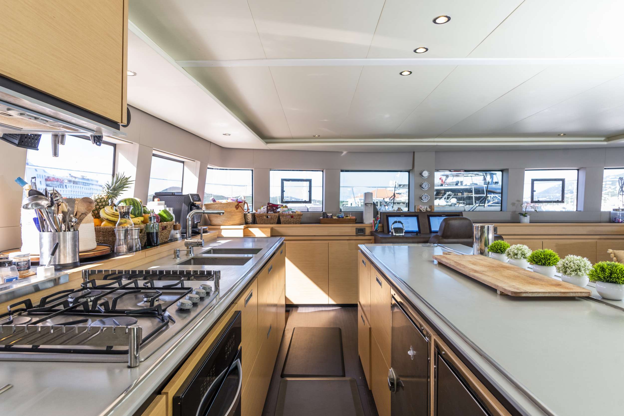 Motor Yacht 'HULYA' Ambient galley bar, 8 PAX, 2 Crew, 64.00 Ft, 19.00 Meters, Built 2019, Lagoon
