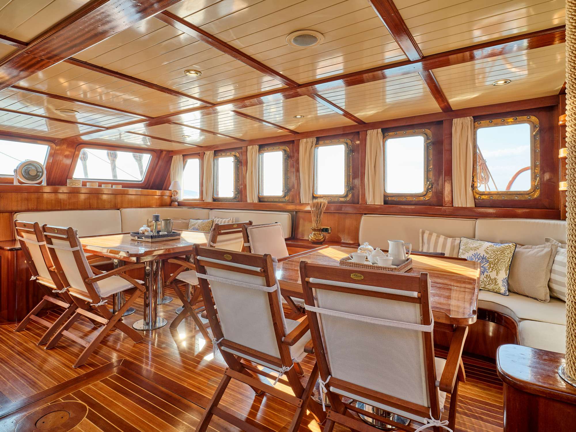 Motor Sailing Yacht 'MYRA' Saloon, 12 PAX, 6 Crew, 98.00 Ft, 29.00 Meters, Built 2003, EGE YAT, Refit Year 2022
